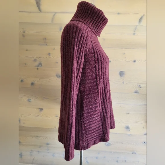 Simply Vera by Vera Wang Oversized Ribbed Turtleneck Sweater size XS - Picture 3 of 6